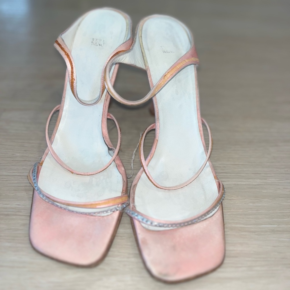 Vera Wang Pink Heels with Delicate Straps